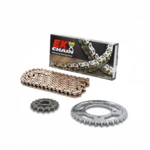 Set lanț transmisie secundară, configurat pentru CF MOTO 450 SR 2023-2025 – 23-CF-002-01-520SRX2