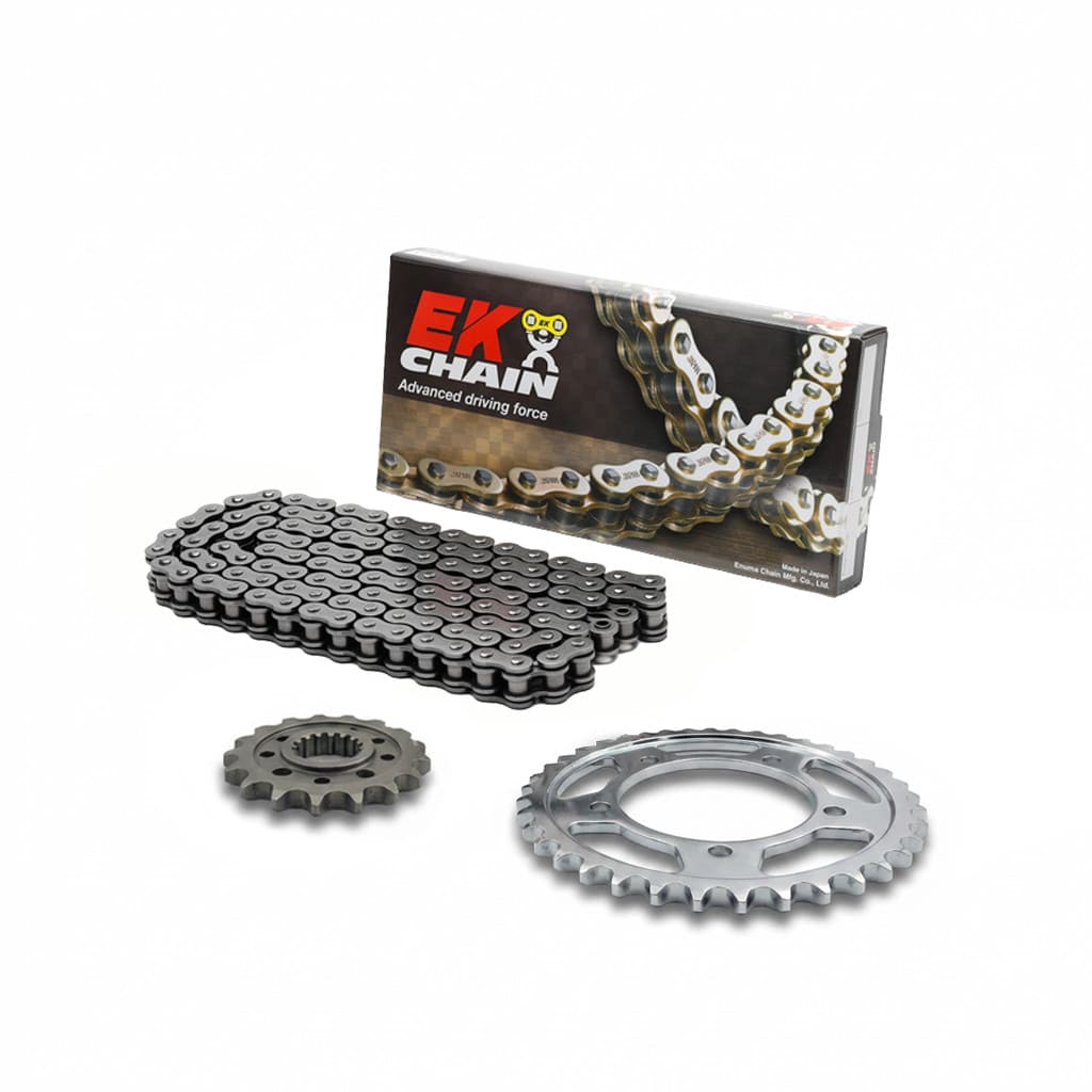 Set lanț transmisie secundară, configurat pentru KAWASAKI ER 6 N 2006-2016 – 23-UN-1054-00-520SRX2