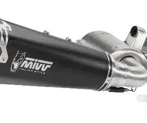 Tobă finală MIVV Delta Race pentru BMW F 900 R (2020-2025), oțel inoxidabil negru