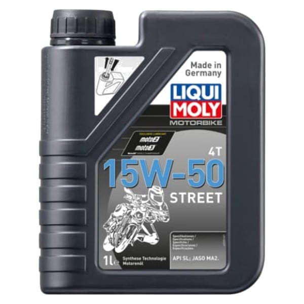 Ulei motor 4T LIQUI MOLY pentru motociclete 15W50 Street semi-sintetic 1L