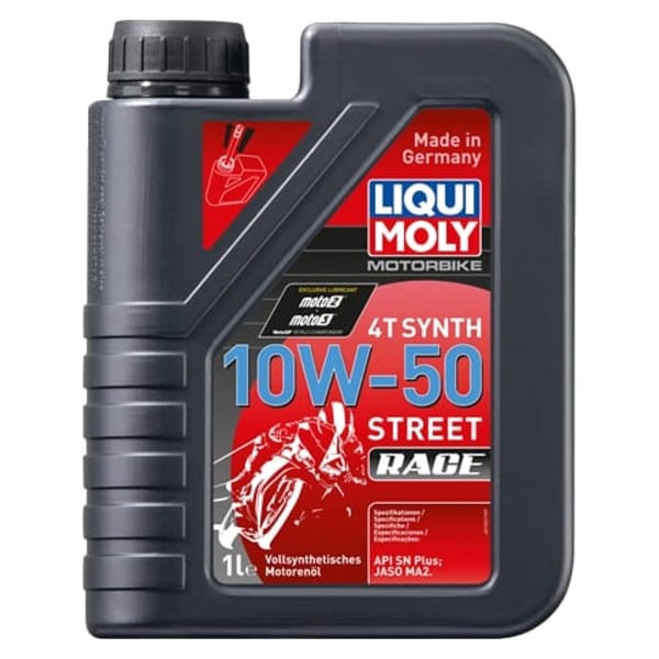 Ulei motor 4T LIQUI MOLY pentru motociclete 10W50 Street Race sintetic 1L