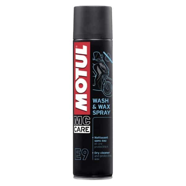 Motul E9 Wash & Wax Spray – Curățare fără apă cu ceară 400 ml