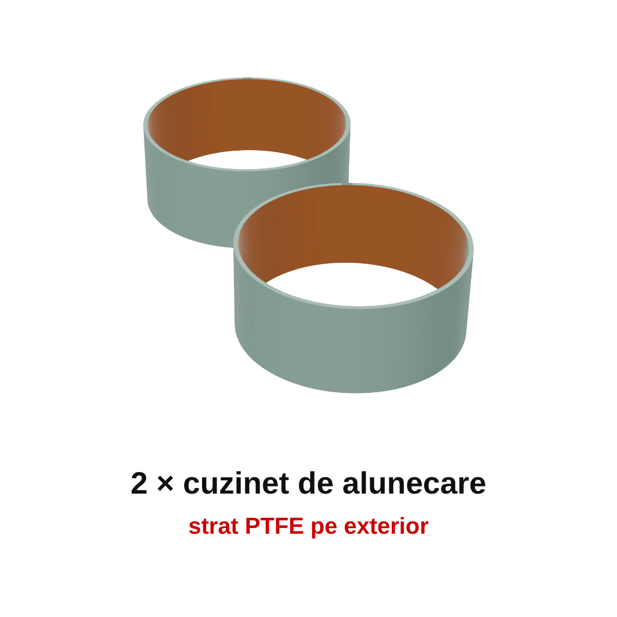 Cuzineți de alunecare furcă față 48.7x20x1.0 – 1 set (2 buc) KYB – pereche