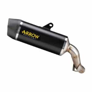 Tobă finală ARROW Indy Race pentru Kawasaki VERSYS 1000 2021-2024, Aluminiu închis (Dark)