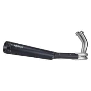 Sistem complet de evacuare ARROW Rebel pentru Kawasaki Vulcan S 650 2021-2024, Oțel închis (Dark)