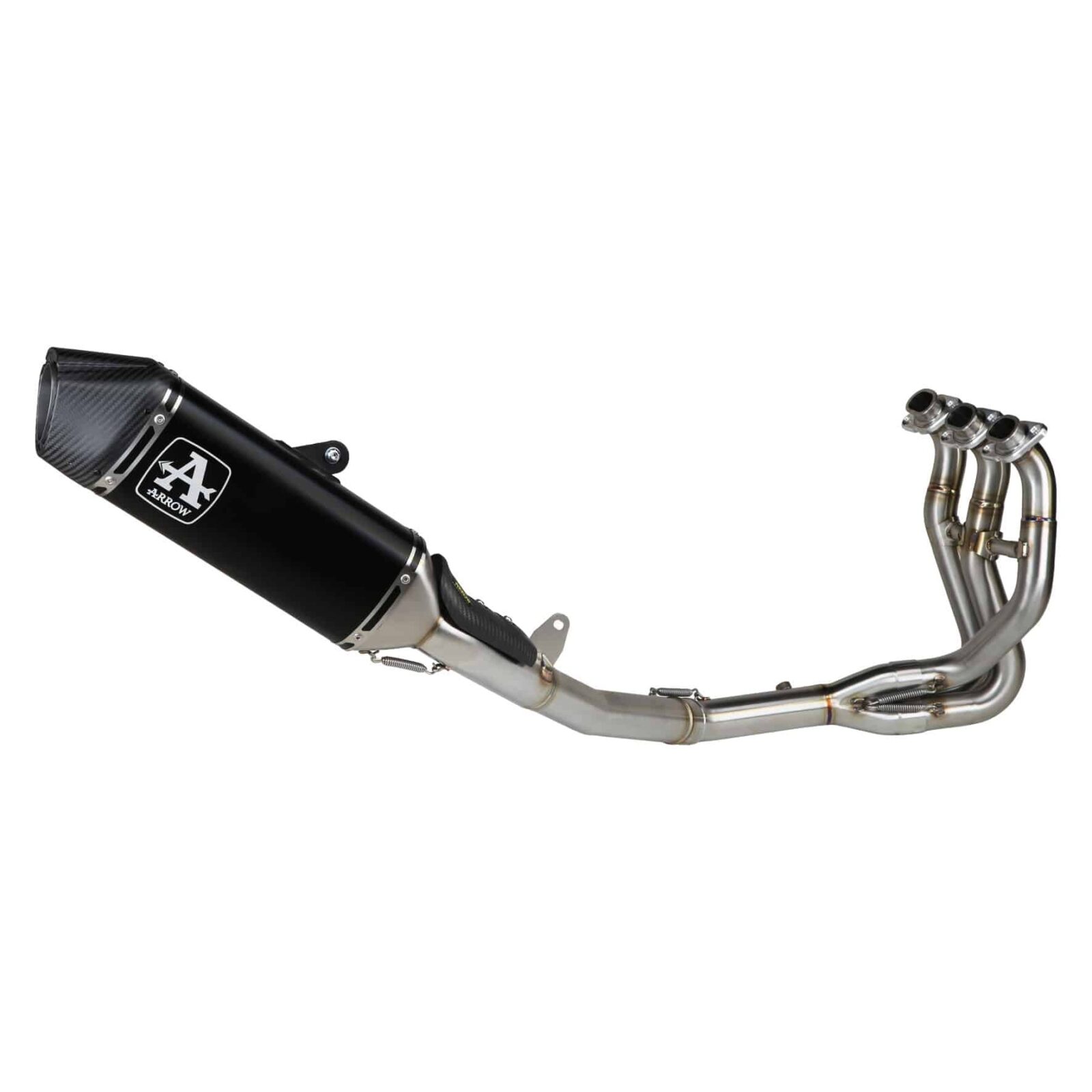 Sistem complet de evacuare ARROW Veloce pentru Triumph STREET TRIPLE 765 RS 2023-2024, Aluminiu închis (Dark)