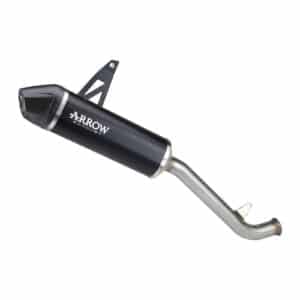 Tobă finală ARROW Indy Race pentru Zontes ZT703-F 2025-2026, Aluminiu închis (Dark)