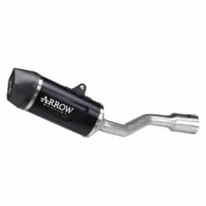 Tobă finală ARROW Indy Race EVO pentru KTM 390 Adventure R / X 2025-2026, Aluminiu închis (Dark)