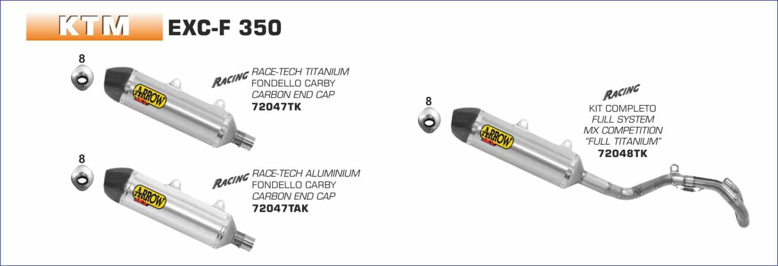 Schema de montaj ARROW pentru KTM EXC-F 350 2017+