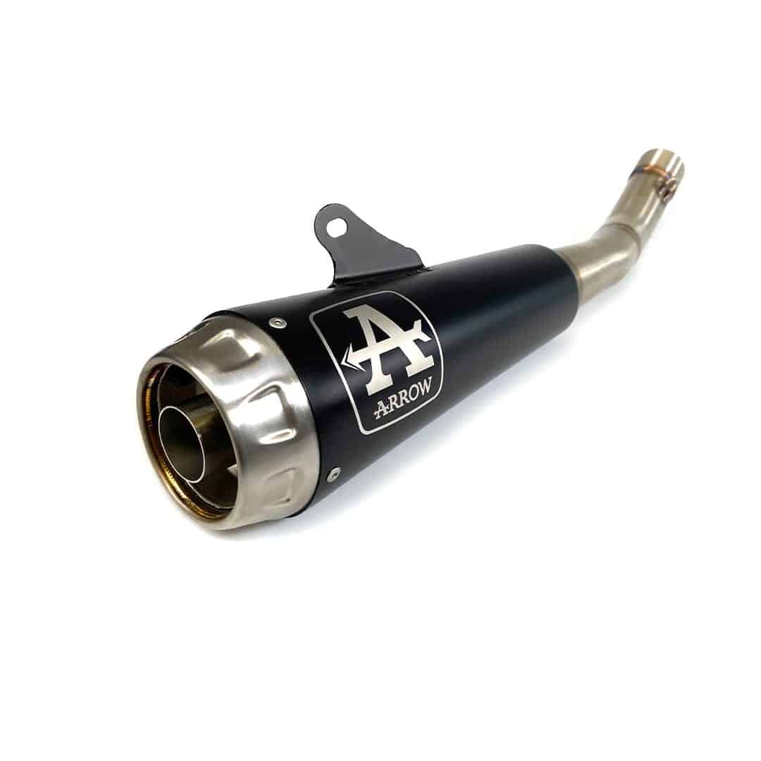 Tobă finală ARROW Pro-Race pentru Yamaha XSR 125 2021-2024, Oțel închis (Dark)