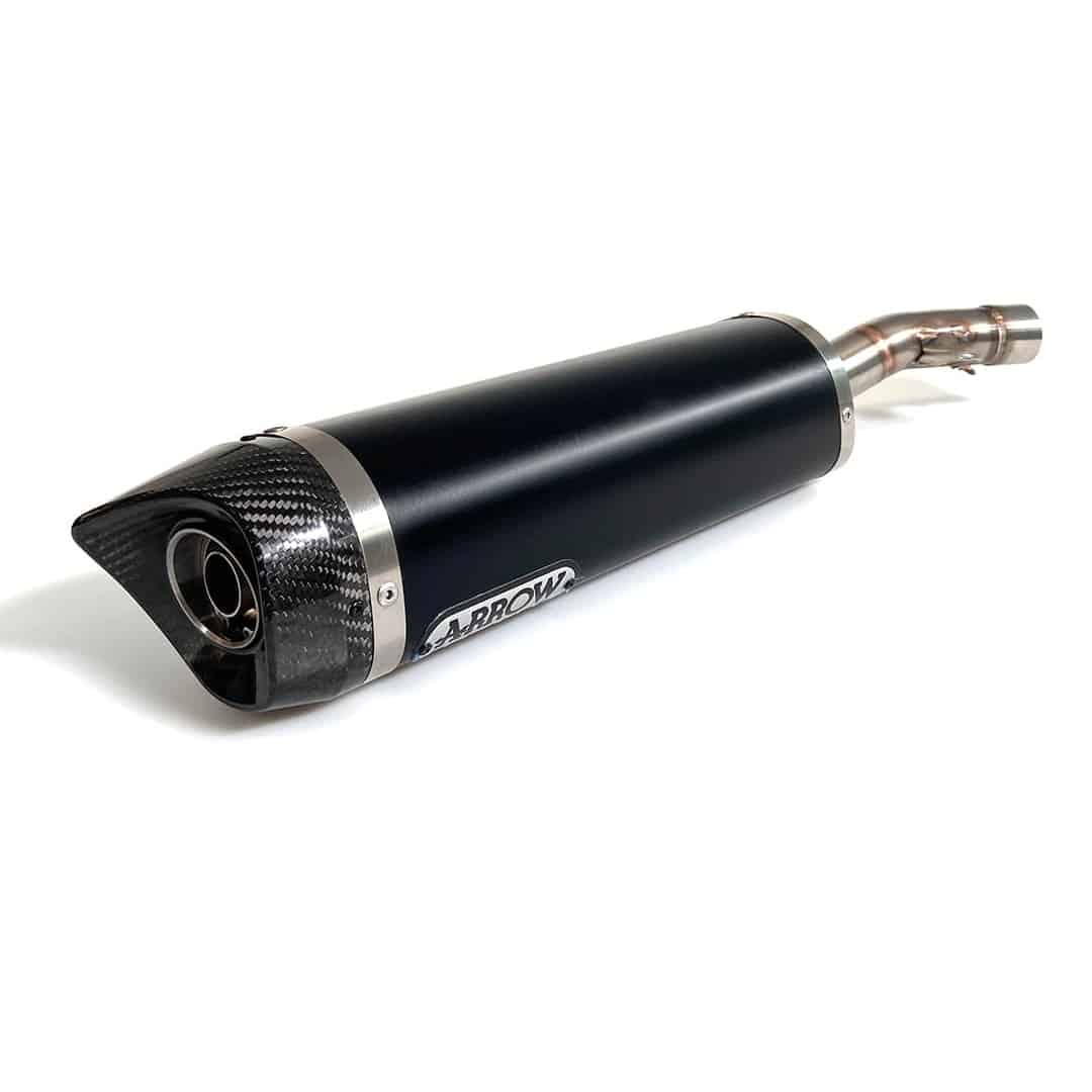 Tobă finală ARROW Thunder pentru Yamaha YZF-R 125 2008-2018, Aluminiu închis (Dark)