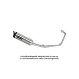 Sistem complet de evacuare ARROW Thunder pentru Honda CB 125 R 2021-2024, Aluminiu închis (Dark)
