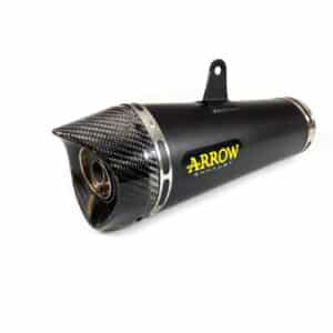Sistem complet de evacuare ARROW X-Kone pentru Honda CB 125 R 2021-2024, Oțel închis (Dark)