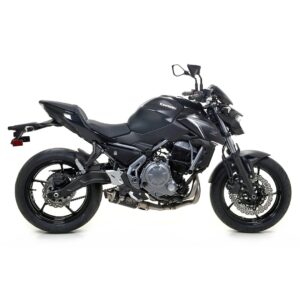 Tobă finală ARROW Racing DARK GP2 pentru Kawasaki Z650 2017- din oțel inoxidabil