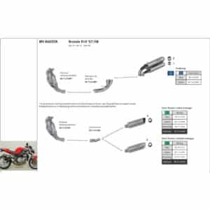 Tobă finală ARROW THUNDER pentru MV Augusta Brutale 750 / 910 / 920 / 990R / 1090RR 2003-2014, Titan