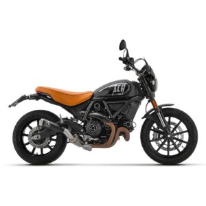 Tobă finală ARROW Pro-Race pentru Ducati Scrambler 800 2021-2022, Oțel închis (Dark)