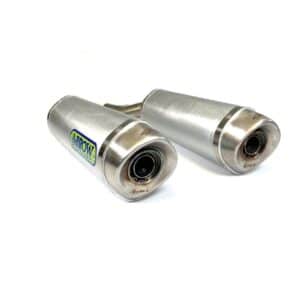 Pereche de tobe finale ARROW Thunder pentru Kawasaki Z 1000 2010-2020, Aluminiu