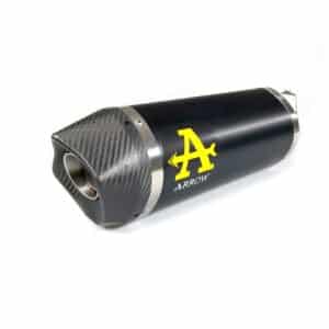 Tobă finală ARROW Race-Tech pentru Suzuki GSX-S 1000 / 1000 F 2015-2020, Aluminiu închis (Dark)
