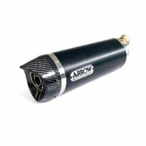 Tobă finală ARROW DARK THUNDER pentru Suzuki GSX-S125 / GSX-R125 2017-, Aluminium negru (Doar cu Galerie evacuare ARROW)