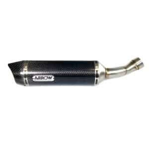 Tobă finală ARROW THUNDER pentru Suzuki GSX-S125 / GSX-R125 2017-, Carbon (Doar cu Galerie evacuare ARROW)