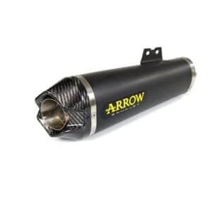 Tobă finală ARROW Works pentru Benelli 502 C 2019-2020, Oțel închis (Dark)