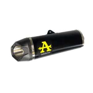 Sistem complet de evacuare ARROW Indy Race pentru Kawasaki NINJA 650 2021-2023, Aluminiu închis (Dark)