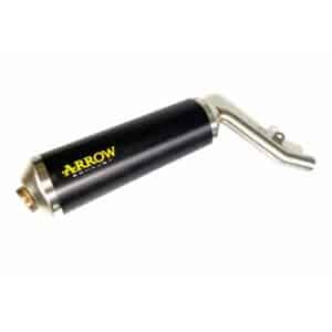 Tobă finală ARROW Race-Tech pentru Honda XL 650 V TRANSALP 2000-2007, Aluminiu închis (Dark)