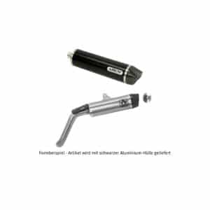 Tobă finală ARROW Indy Race pentru Moto Guzzi V85 TT 2019-2023, Aluminiu închis (Dark)