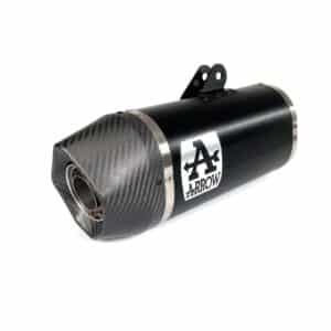 Tobă finală ARROW Indy Race pentru Husqvarna Svartpilen / Vitpilen 125 2021-2023, Aluminiu închis (Dark)