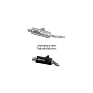 Tobă finală ARROW Indy Race EVO pentru Yamaha Teneré 700 2019-2024, Aluminiu închis (Dark)