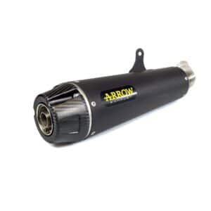 Tobă finală ARROW Rebel pentru Brixton CrossFire 500 X 2021-2024, Oțel închis (Dark)