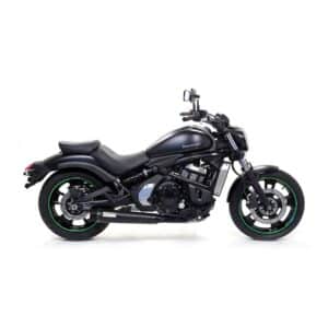 Sistem complet de evacuare ARROW Rebel pentru Kawasaki Vulcan S 650 2021-2024, Oțel închis (Dark)