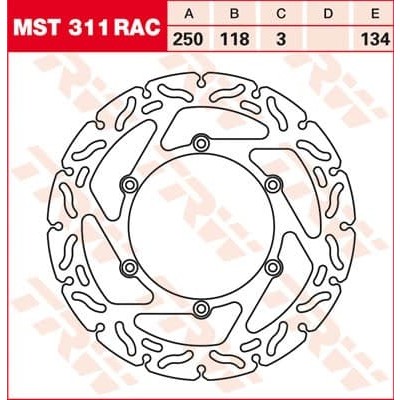 Disc de frână TRW/Lucas MST311RAC