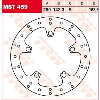 Disc de frână TRW/Lucas MST459
