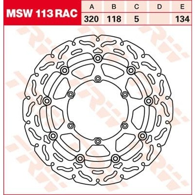 Disc de frână TRW/Lucas MSW113RAC
