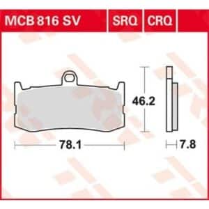 Plăcuțe de frână MCB816SRQ