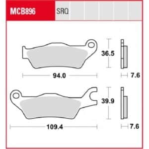 Plăcuțe de frână MCB896