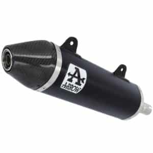 Tobă finală ARROW Off-Road Thunder pentru Malaguti XTM / XSM 125 4T 2019-2020, Aluminiu închis (Dark)