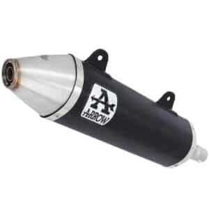 Tobă finală ARROW Off-Road Thunder pentru Malaguti XTM / XSM 125 4T 2019-2020, Aluminiu închis (Dark)