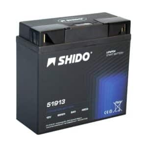 Baterie moto litiu SHIDO 51913 LiFePO4 12V 8Ah 480A – înlocuiește YT19BL-BS / 51913