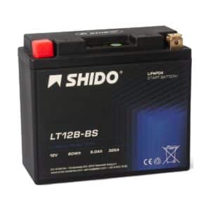 Baterie moto litiu SHIDO LT12B-BS LiFePO4 12V 5Ah 325A – înlocuiește YT12B-BS