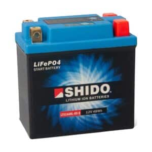 Baterie moto litiu SHIDO LTX14AHL-BS Q LiFePO4 12V 4Ah 280A – înlocuiește YTX14AHL-BS