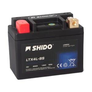 Baterie moto litiu SHIDO LTX4L-BS LiFePO4 12V 1,6Ah 120A – înlocuiește YTX4L-BS