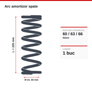 Desen tehnic arc Amortizor 60 N/mm
