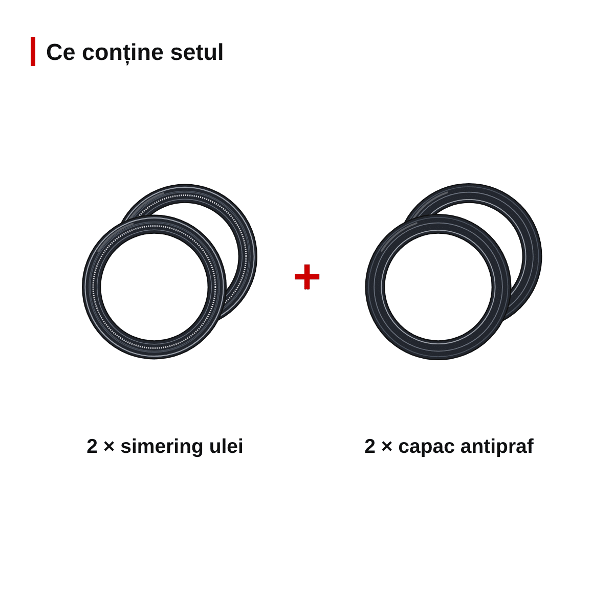 Set simeringuri și capace de praf furcă față 36.00mm KYB – simering 36x48x8/9.5 – imagine 2