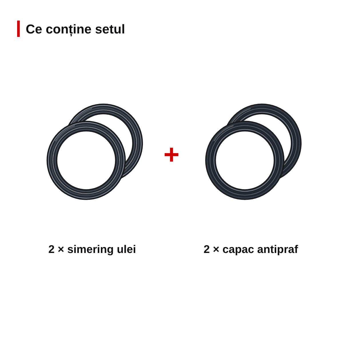 Set simeringuri și capace de praf furcă față 35.00mm Marzocchi – simering 35x47x10 – imagine 2