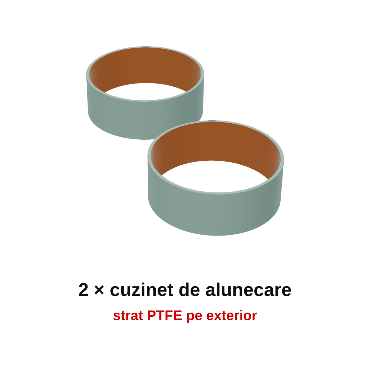 Cuzineți de alunecare furcă față 41.7x15x1.0 – 1 set (2 buc) K-TECH – pereche